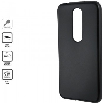Silikoninis Nokia 6.1 plus 1mm. storio dėklas - Juodas